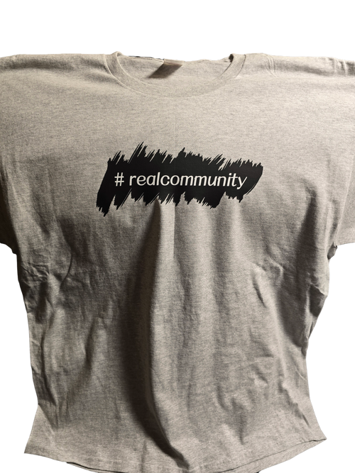 #realcommunity T-shirt