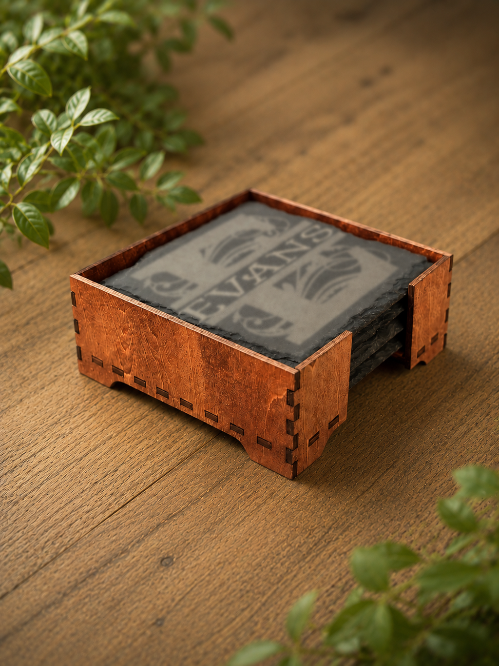 Slate Coaster Holder