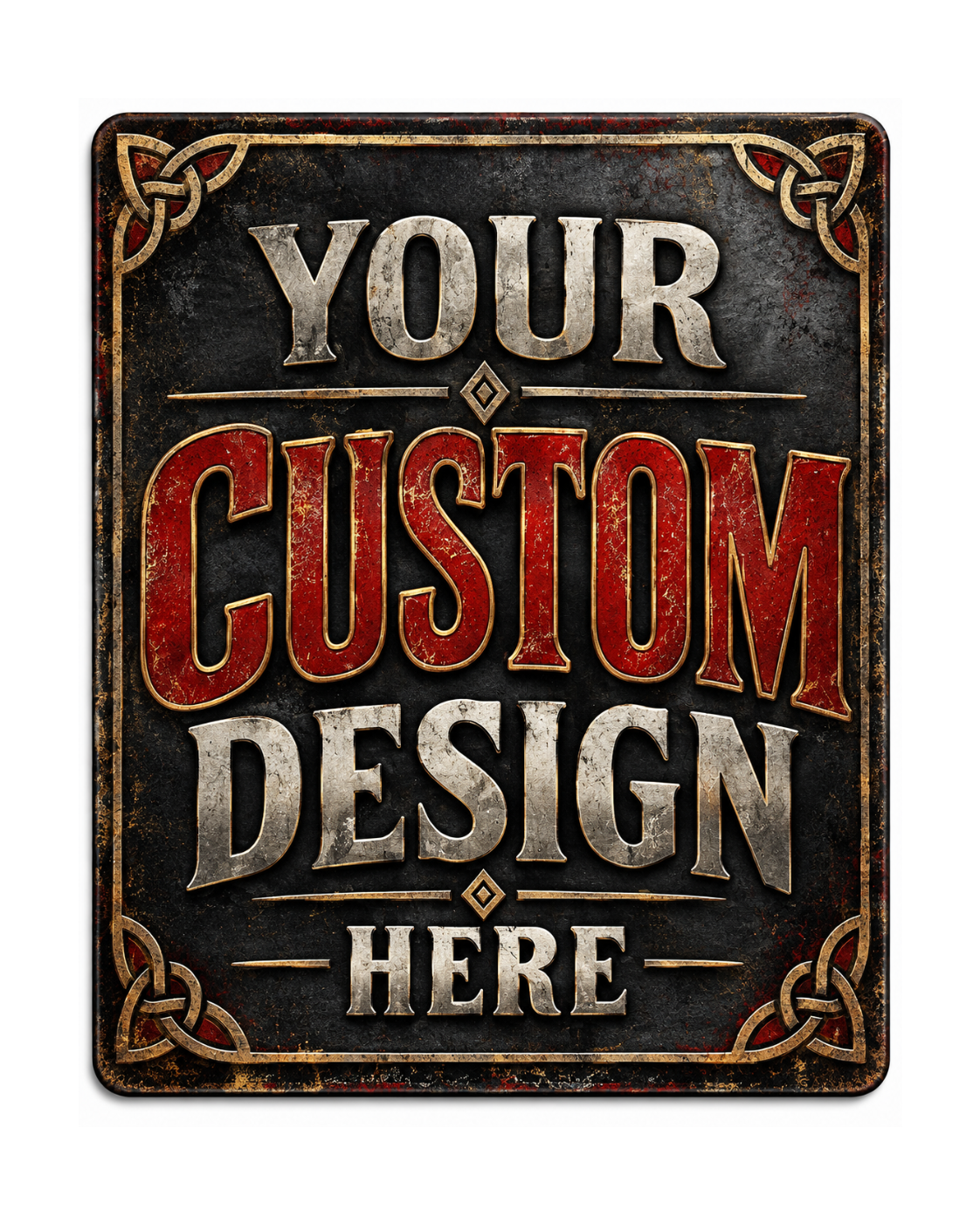 Customizable 8X10 Aluminum Sign