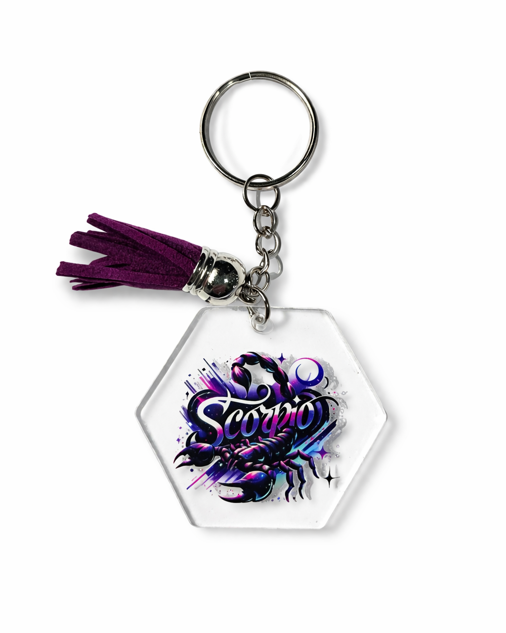 Galaxy Zodiac Keychains