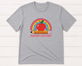 Teacher Assistant Rainbow Apple T-Shirt-Grey