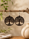 Tree Of Life Laser Engraved Earrings