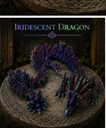 Iridescent Crystal Dragon – Articulated 3D Printed Dragon